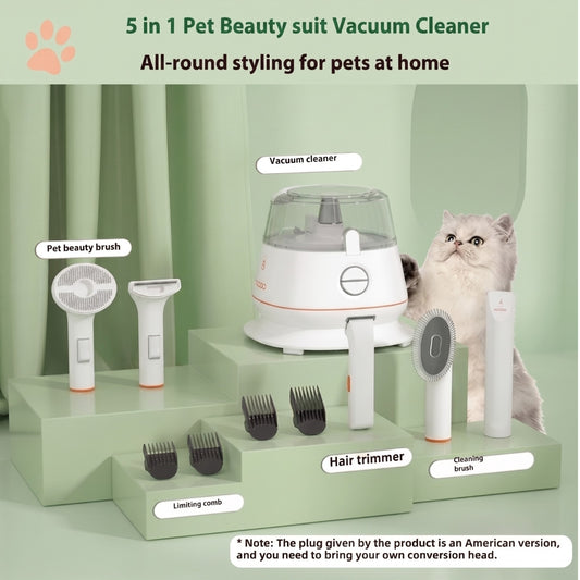 PawsyGroom™ - Quiet Pet Grooming Vacuum & Clipper Set